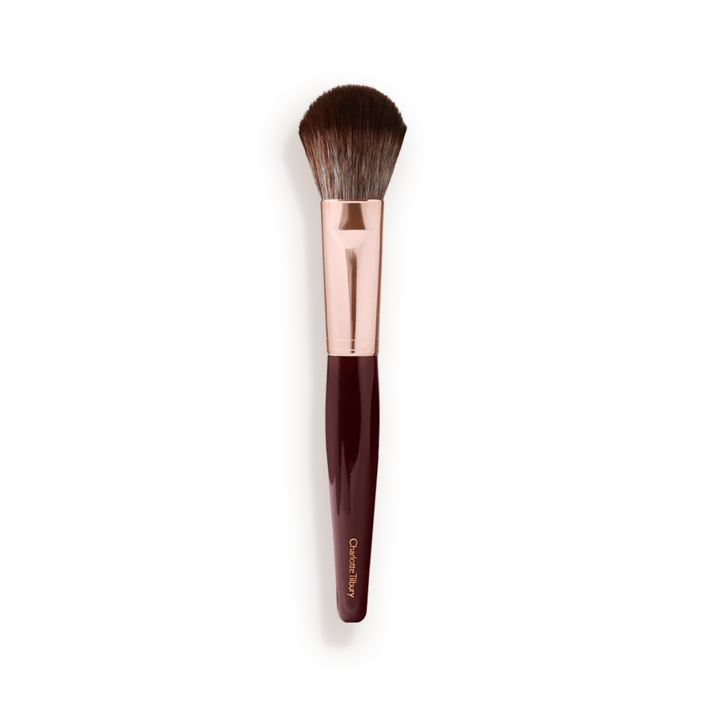 BRONZER & BLUSHER BRUSH - ROSE GOLD & NIGHT CRIMSON