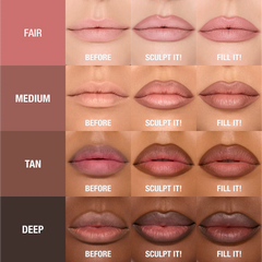 MAKEUP BAG OF LIP SCULPTING SECRETS - LIP KIT & MAKEUP BAG