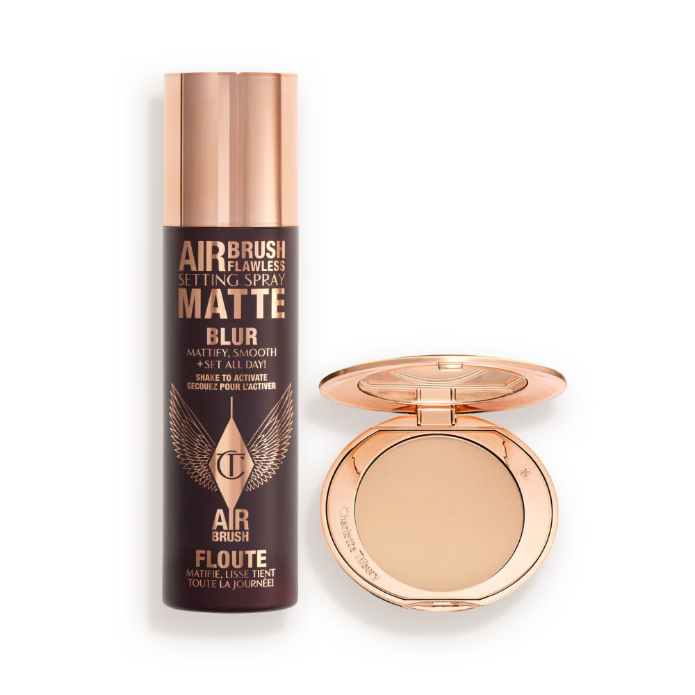 AIRBRUSH FLAWLESS MATTIFY, BLUR & SET KIT - FACE KIT