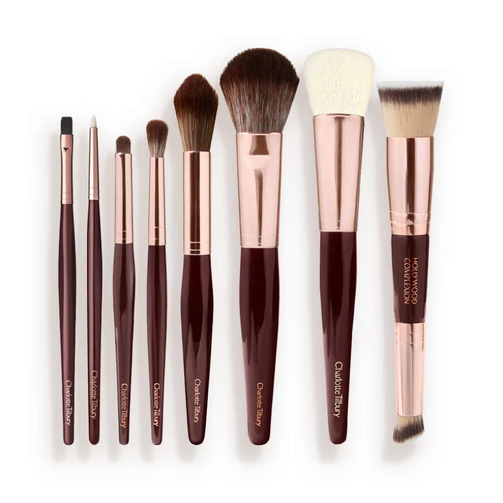 THE COMPLETE BRUSH SET - ROSE GOLD & NIGHT CRIMSON