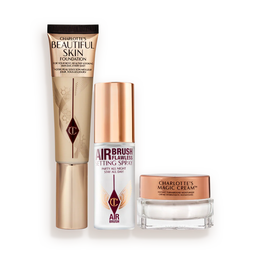 CHARLOTTE’S AWARD-WINNING COMPLEXION TRIO - SKINCARE & MAKEUP KIT