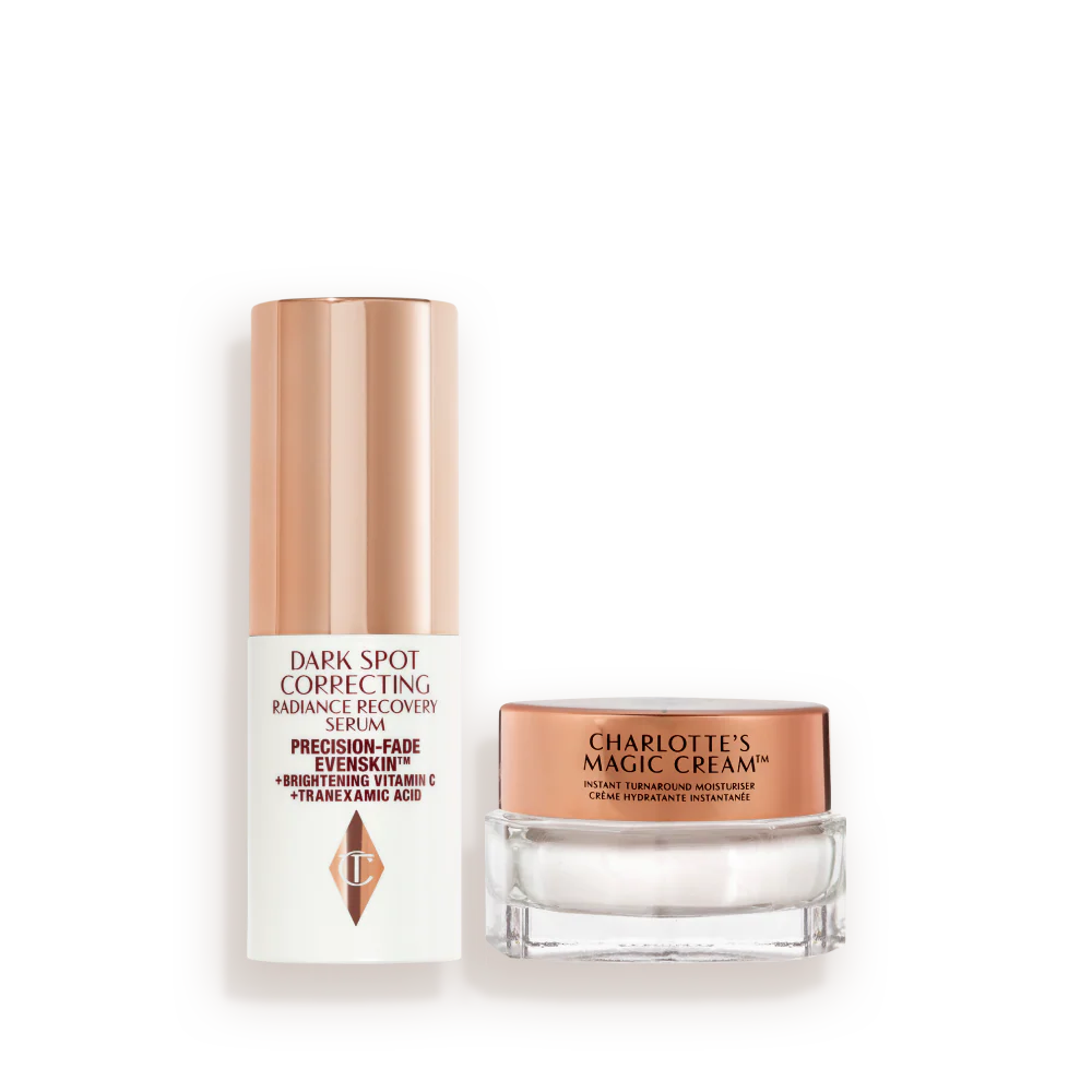 MINI DARK SPOT SERUM + CHARLOTTE’S MAGIC CREAM DUO - SKINCARE KIT