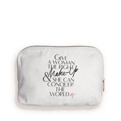1ST EDITION MAKEUP BAG - LIP PRINT CANVAS MAKEUP BAG