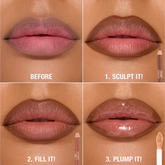MAKEUP BAG OF LIP SCULPTING SECRETS - LIP KIT & MAKEUP BAG