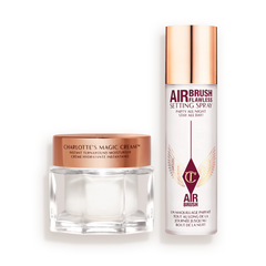 CHARLOTTE’S MAGIC CREAM & SETTING SPRAY DUO - SKINCARE & MAKEUP KIT